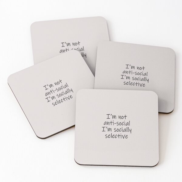 Item preview,  I am not antisocial I am socially selective designed and sold by ni3ma.