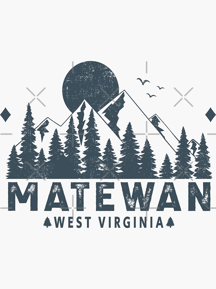 "Matewan West Virginia Mountain Sight" Sticker for Sale by HomeSpirit Redbubble
