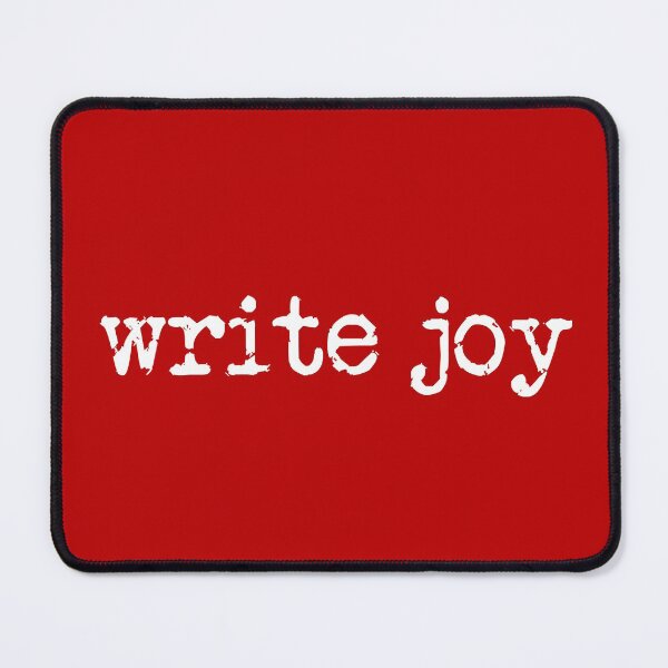 Item preview, write joy in white on red designed and sold by TeaRoseWriter.
