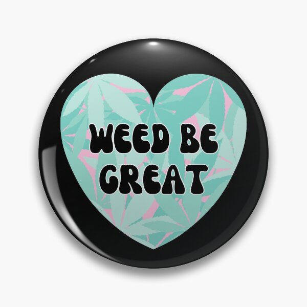 Item preview, Weed Be Great - Cannabis Valentines Candy Conversational Hearts in Green Pink  designed and sold by Vibbin4Life33.