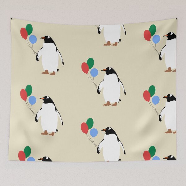 Item preview, Penguin with balloons designed and sold by eleanor27.