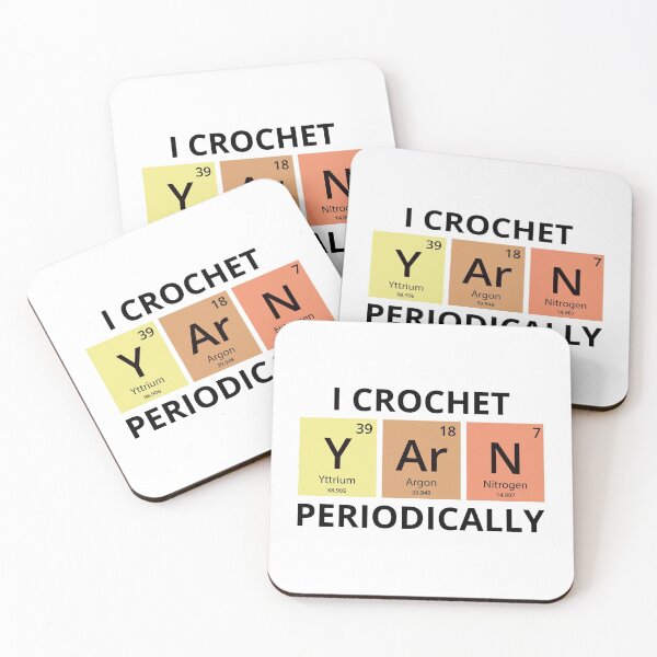 Item preview, Crocheting Crochet Knitting Crocheter Yarn Periodic Table designed and sold by CuteDesigns1.