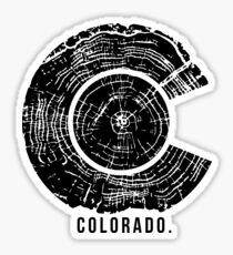 Colorado Tree Rings Sticker