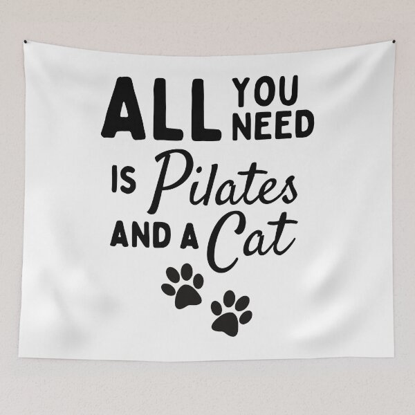Item preview, All you need is pilates and a cat designed and sold by TheGreenGoat.