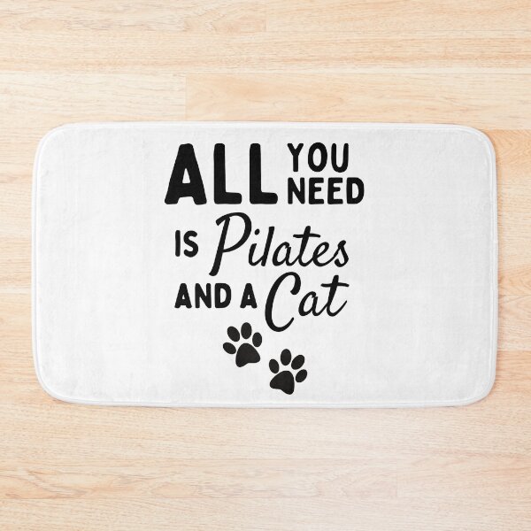 Item preview, All you need is pilates and a cat designed and sold by TheGreenGoat.