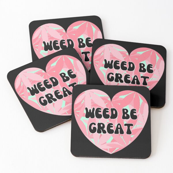 Item preview, Weed Be Great - Cannabis Valentines Candy Conversational Hearts in Pink  designed and sold by Vibbin4Life33.