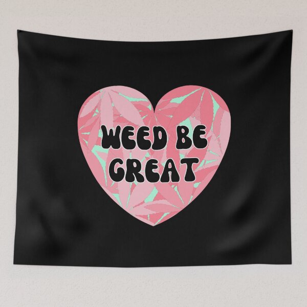 Item preview, Weed Be Great - Cannabis Valentines Candy Conversational Hearts in Pink  designed and sold by Vibbin4Life33.