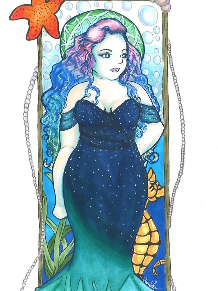 Thumbnail 4 of 4, iPhone Case, Art Nouveau Mermaid designed and sold by armcklveen.