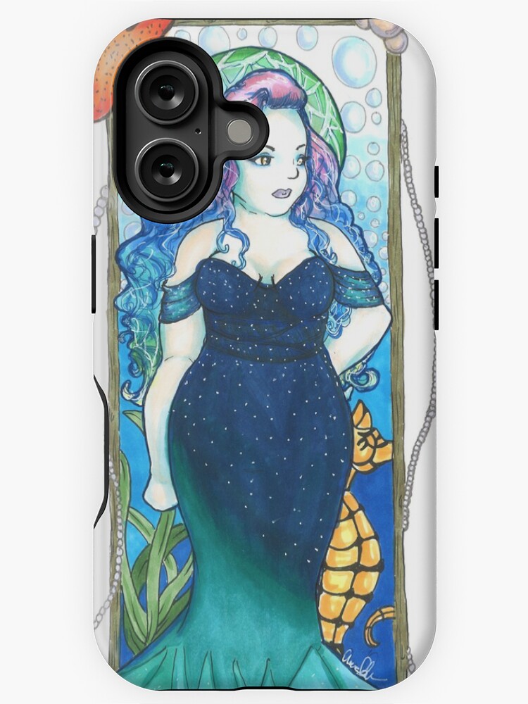 Thumbnail 1 of 4, iPhone Case, Art Nouveau Mermaid designed and sold by armcklveen.