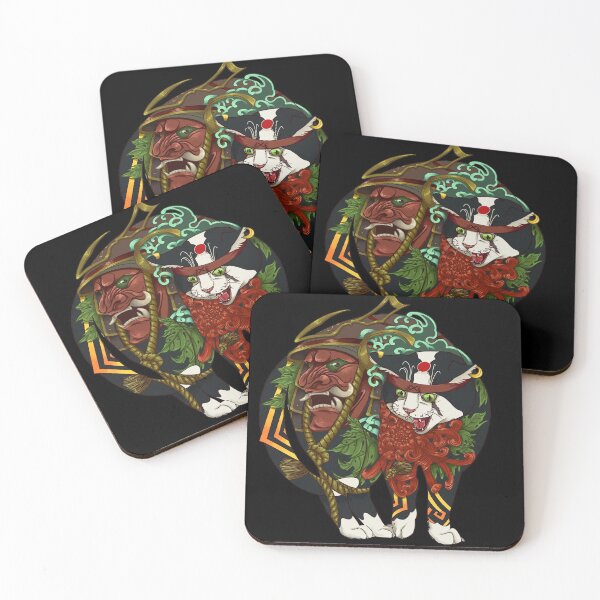 Item preview, japanese samurai cat designed and sold by NevermindOnArt.