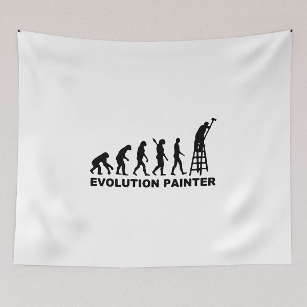 Item preview, Evolution of Painter Love Painting Best Painter Gift Premium Apparel Funny Holiday Xmas designed and sold by DesignByHeartUK.
