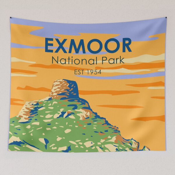 Item preview, Exmoor National Park Castle Rock England Vintage designed and sold by KrisSidDesigns.