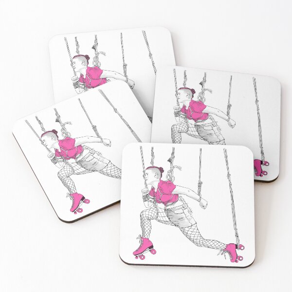 Item preview, Shibari Roller Girl on white designed and sold by Songsnsmuttales.