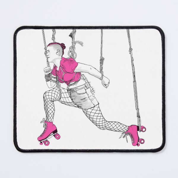 Item preview, Shibari Roller Girl on white designed and sold by Songsnsmuttales.