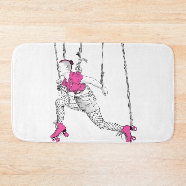 Item preview, Shibari Roller Girl on white designed and sold by Songsnsmuttales.