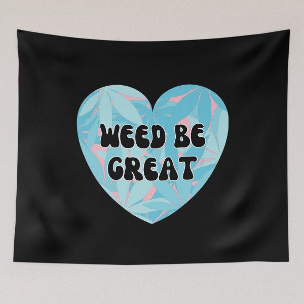 Item preview, Weed Be Great - Cannabis Valentines Candy Conversational Hearts in Blue designed and sold by Vibbin4Life33.