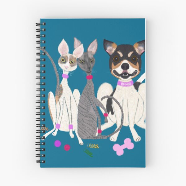 Item preview, Silly Cornish Rex Cats & Dog designed and sold by Birgit Dugan.