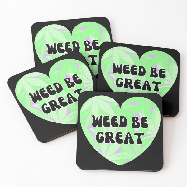 Item preview, Weed Be Great - Cannabis Valentines Candy Conversational Hearts in Bright Green designed and sold by Vibbin4Life33.