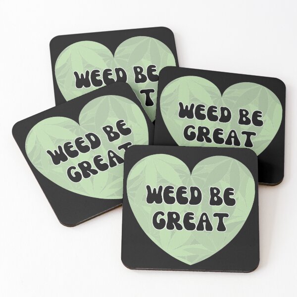 Item preview, Weed Be Great - Cannabis Valentines Candy Conversational Hearts in Leafy Green designed and sold by Vibbin4Life33.