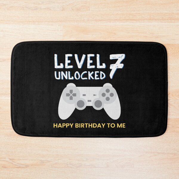 Item preview, Level 7 Unlocked Happy Birthday designed and sold by ZiesMerch.