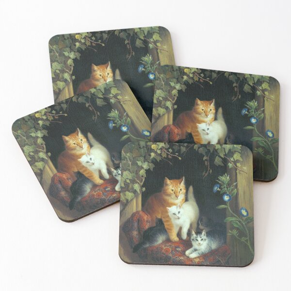 Item preview, Cat with Kittens Henriëtte Ronner designed and sold by Neggan.