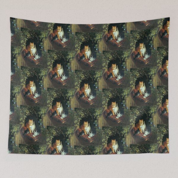 Item preview, Cat with Kittens Henriëtte Ronner designed and sold by Neggan.