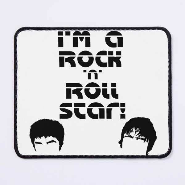 Item preview, I'm a Rock n Roll Star Oasis Vertical Black Art Drawing Piece designed and sold by Printopia-.