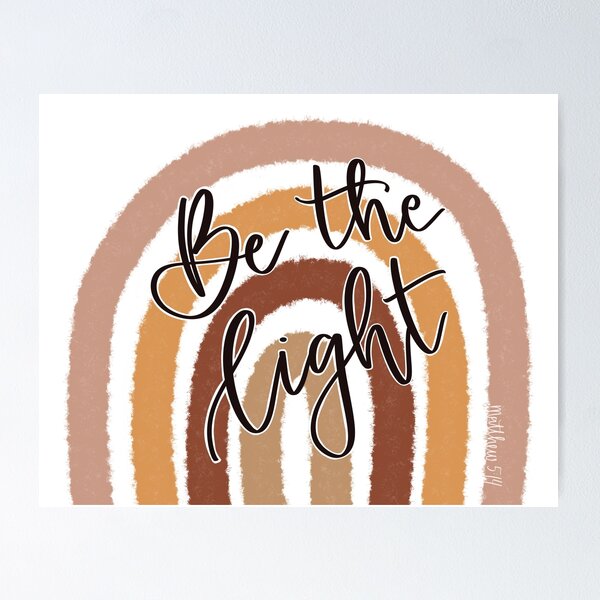 Item preview, Be the light sticker, Matthew 5:14, rainbow designed and sold by jenmurray514.