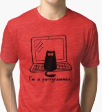 I'm a purrgrammer Tri-blend T-Shirt
