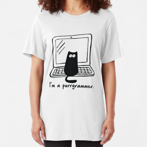 I'm a purrgrammer Slim Fit T-Shirt