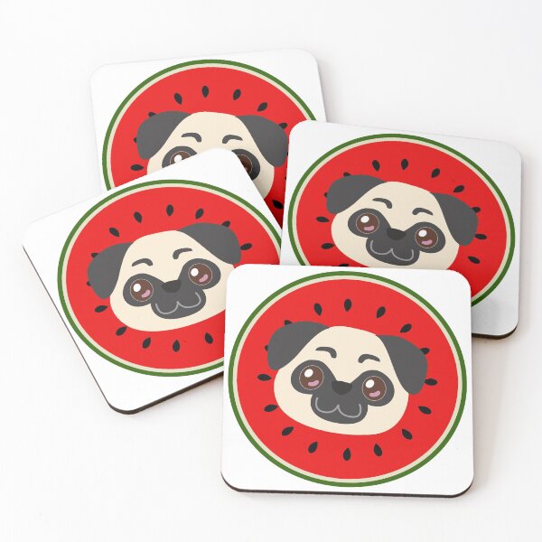 Item preview, Pug Watermelon designed and sold by Teallady.