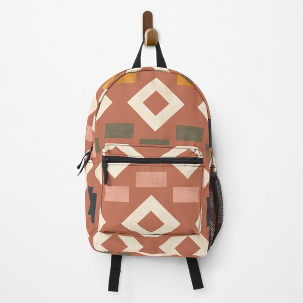 Item preview, Modern Retro Abstract Tiles Boho Pattern Terra cotta designed and sold by Octavia Soldani.