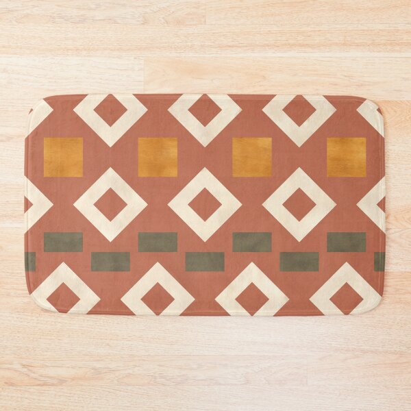 Item preview, Modern Retro Abstract Tiles Boho Pattern Terra cotta designed and sold by Octavia Soldani.