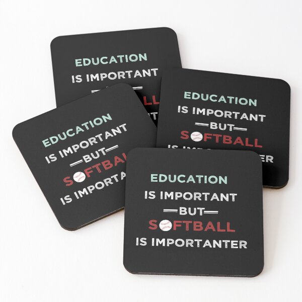 Item preview, Education Is Important But Softball Is Importanter designed and sold by ANAS    HO.