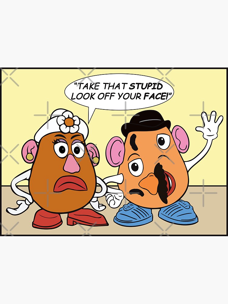 Mr And Mrs Potato Head Sticker For Sale By Alhern67 Redbubble 