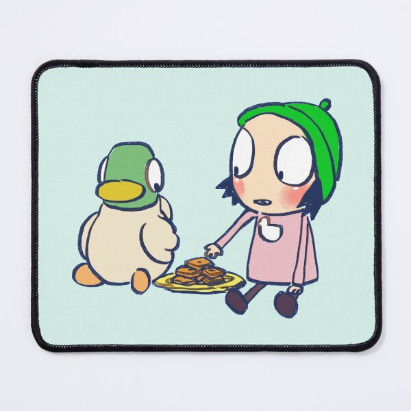 Item preview, I draw sarah eating cookies with duck/ sarah and duck  designed and sold by RansRoom.
