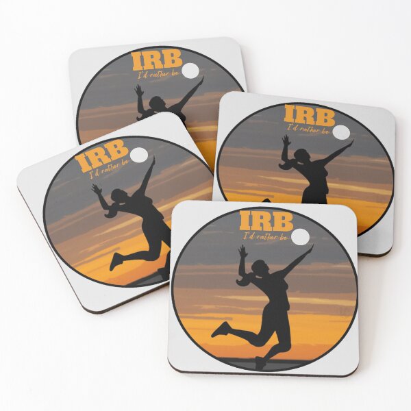 Item preview, IRB... I'd Rather Be - playing volleyball design for beach goers and outdoor Enthusiasts designed and sold by LifeCrush.