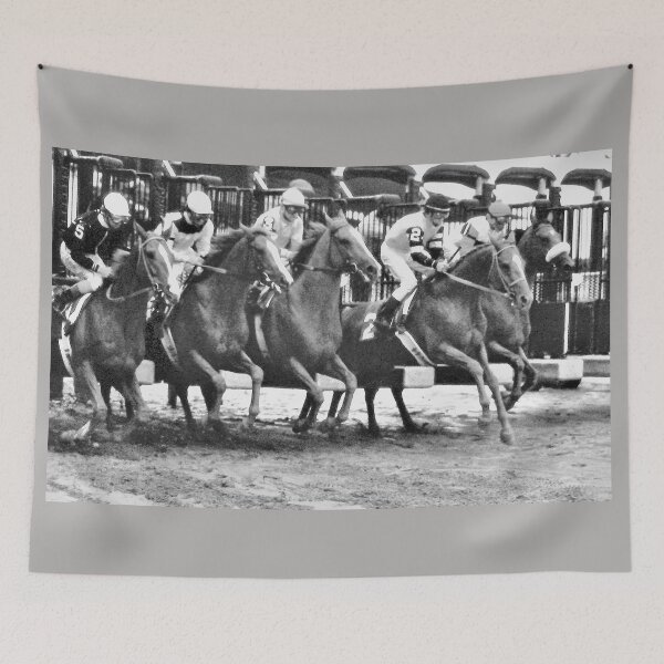 Item preview, C2021 Steve Yellowbear Fine Art NEW YORK STAKES RACE GATE BREAK designed and sold by SteveYellowbear.