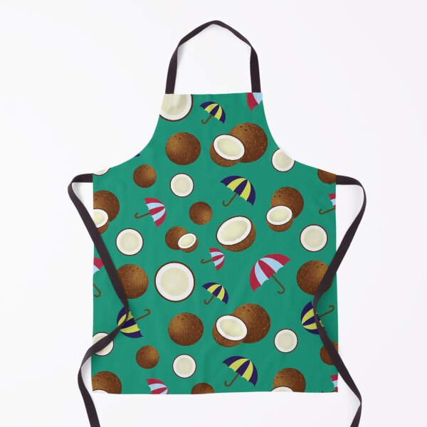 Item preview, Coconut Tropical Fruit with Colorful Umbrellas Pattern Design for Summer Vibes designed and sold by NamColors.