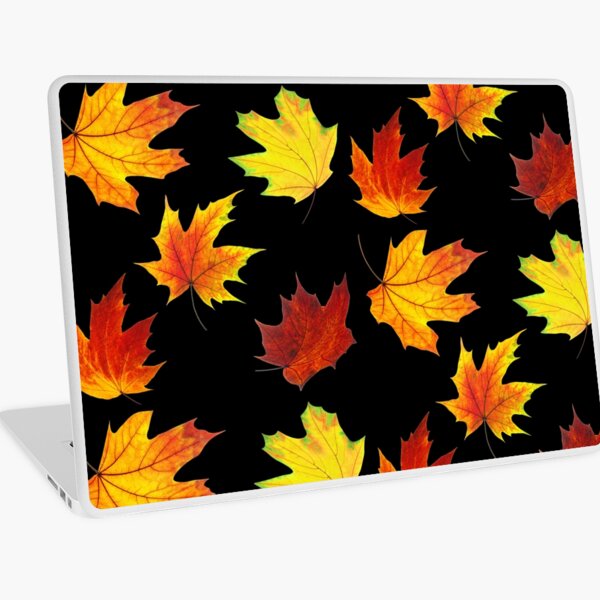 Colorful Fall leaves Collection - Autumn Vibes Laptop Skin