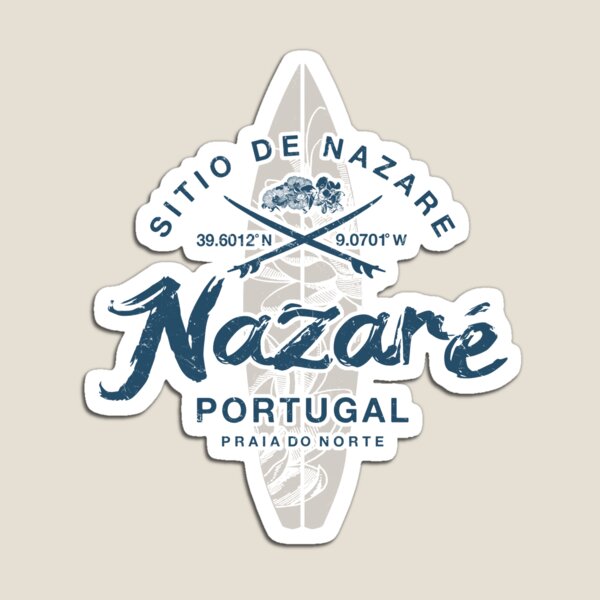Item preview, Nazare Portugal Vintage Retro Surfing designed and sold by IronEcho.