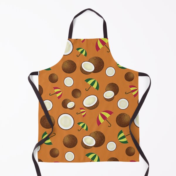 Item preview, Coconut Tropical Fruit with Colorful Umbrellas Pattern Design for Summer Vibes designed and sold by NamColors.