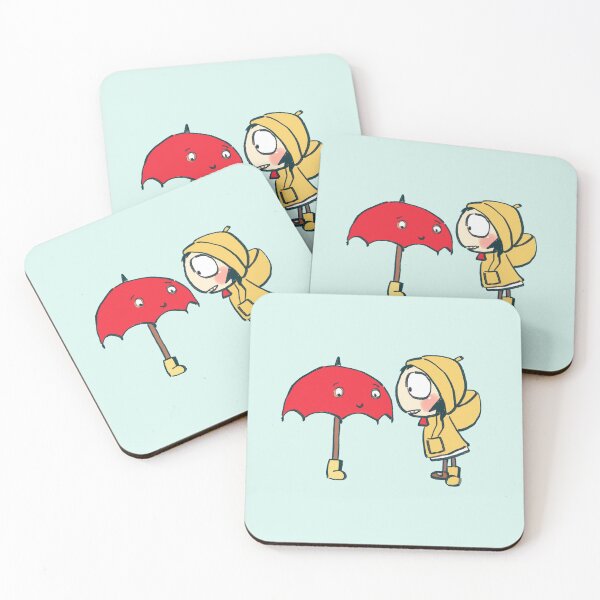 Item preview, I draw sarah sharing her boot with red umbrella that fears rain/ sarah and duck  designed and sold by RansRoom.