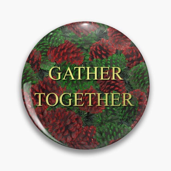 Item preview, Gather Together on Red and Green Pinecones 5748 designed and sold by Art in My Loft.