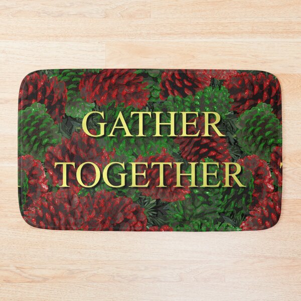 Item preview, Gather Together on Red and Green Pinecones 5748 designed and sold by Art in My Loft.