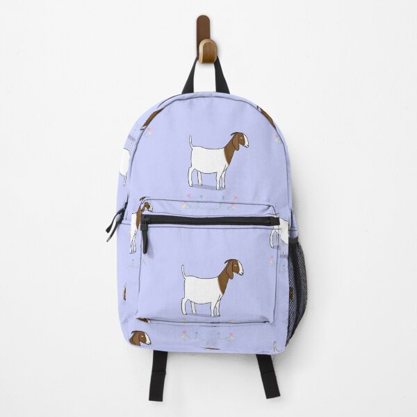 Item preview, Long eared (boer) goat on lilac background designed and sold by drawingKatarina.