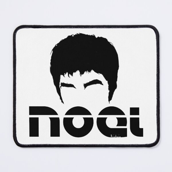 Item preview, Noel Gallagher Oasis Monochrome Black Name Print designed and sold by Printopia-.