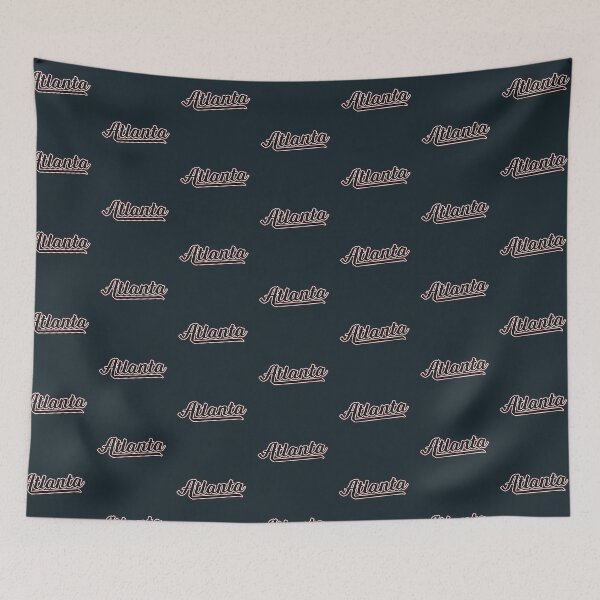 Item preview, Atlanta GA | Retro Sports Script Logo | Navy designed and sold by retroready.