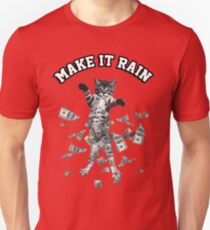 Dollar bills kitten - make it rain money cat Unisex T-Shirt