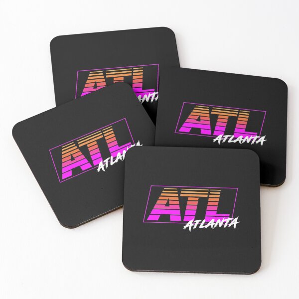 Item preview, ATL Atlanta Georgia | Rayas de caja retro de los 80 designed and sold by retroready.